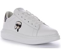 Karl Lagerfeld Kapri Lo Mid Cut Bajo Trainer En Blanco Mono EU 39-46