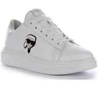 Karl Lagerfeld Kapri Lo Mid Cut Bajo Trainer En Blanco Mono EU 39-46