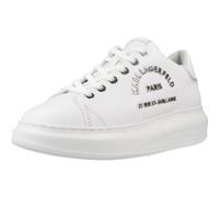 KARL LAGERFELD Kapri Metal Maison Sneaker Logo White Silver KL62539