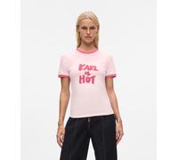 Karl Lagerfeld Karl Is Hot T-shirt Pink Lady Talla: XS | Camisetas de Seda Outlet | Mujer | Rosa