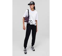 Karl Lagerfeld Karl Signature Hem T-shirt White Talla: S | Camisetas de Seda Outlet | Mujer | Blanco