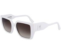 KARL LAGERFELD KL6098S Gafas, Blanco, 52-140-19 Unisex Adulto