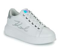 KARL LAGERFELD - KL62510A Zapatilla de la Firma Lateral en Plata. para: Mujer Color: Blanco Talla: 40