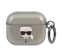 Karl Lagerfeld KLA3UKHGK Karl's Head - Funda para AirPods 3, Color Negro