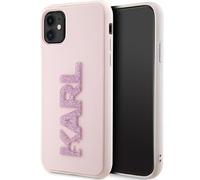 KARL LAGERFELD KLHCN613DMBKCP - Carcasa rígida para iPhone 11 / XR de 6,1 Pulgadas, Color Rosa