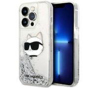 KARL LAGERFELD KLHCP14LLNCHCS - Carcasa rígida para iPhone 14 Pro de 6