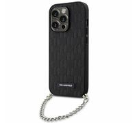 Karl Lagerfeld KLHCP14LSACKLHPK - Carcasa rígida para iPhone 14 Pro de 6,1", color negro