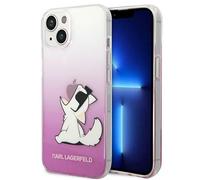 KARL LAGERFELD KLHCP14MCFNRCPI - Carcasa rígida para iPhone 14 Plus de 6,7", Color Rosa y Rosa