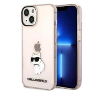 KARL LAGERFELD KLHCP14MHNCHTCP Funda para iPhone 14 Plus 6.7 Pulgadas Rosa Funda Dura Ikoni