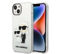 Karl Lagerfeld KLHCP14MHNKCTGT - Carcasa rígida para iPhone 14 Plus de 6,7 Pulgadas, Transparente