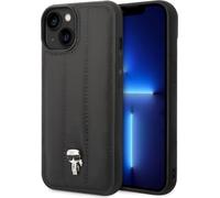 KARL LAGERFELD KLHCP14MPSQPK - Carcasa rígida para iPhone 14 Plus de 6,7", Color Negro y Negro