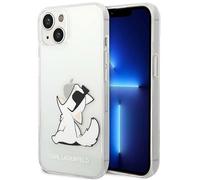 Karl Lagerfeld KLHCP14SCFNRC - Carcasa rígida para iPhone 14 de 6,1", Transparente