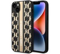 KARL LAGERFELD KLHCP14SPGKLSKW Funda rígida para iPhone 14 de 6.1 Pulgadas Marrón/Marrón Mon
