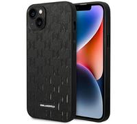 KARL LAGERFELD KLHCP14SSAKLHPK Funda rígida para iPhone 14 de 6.1 Pulgadas, Color Negro, S