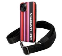 Karl Lagerfeld KLHCP14SSTP - Funda rígida para iPhone 14 de 6,1 Pulgadas, Color Rosa y Rosa