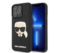 KARL LAGERFELD KLHCP14XKH3DBK - Carcasa para iPhone 14 Pro MAX de 6,7", Color Negro y Negro