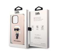 Karl Lagerfeld KLHCP14XSNIKBCP - Carcasa rígida para iPhone 14 Pro MAX de 6,7 Pulgadas, Color Rosa