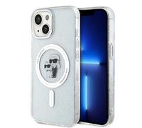 Karl Lagerfeld KLHMP15SHGKCNOT - Carcasa rígida para iPhone 15 de 6,1", Transparente