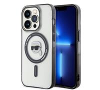 KARL LAGERFELD KLHMP15XHKHNOTK - Carcasa rígida para iPhone 15 Pro MAX de 6,7", Transparente