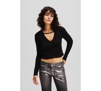 Karl Lagerfeld Klj Cropped Cardigan Black Talla: XS | Sudaderas con Capucha Outlet | Mujer | Negro