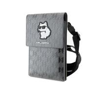 KARL LAGERFELD KLWBSAKHPCG - Bolso de mano, color plateado, gris, Clásico