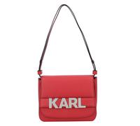Karl Lagerfeld Letters Bolsa de hombro Piel natural 24 cm rojo