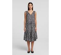 Karl Lagerfeld Linen Blend Dress Giraffe Black/white Talla: 42 | Vestidos Midi Outlet | Mujer | Blanco