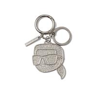 Karl Lagerfeld Llavero ' K/IKONIK KARL SCHLÜSSELANHÄNGER MIT STRASS ' plata Mujer Karl Lagerfeld One Size plata