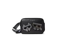 KARL LAGERFELD Maybelle Choupette Bandolera, Negro (Black/Stone), Talla única