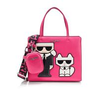 KARL LAGERFELD Maybelle Choupette Satchel, Fucsia, Medium
