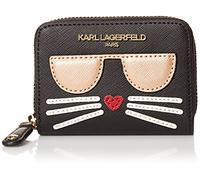 KARL LAGERFELD Maybelle SLG Wallet, Cartera para Mujer, Negro/Oro, Talla única