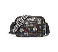 KARL LAGERFELD Maybelle With Love from Paris - Bolso de mano para mujer (paquete de 1), Combo Multi Negro, M, Maybelle With Love from Paris