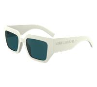 Karl Lagerfeld Mujer KL6166S 105 Gafas de sol Inyección biológica Blanco Cuadrada Normal