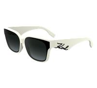 Karl Lagerfeld Mujer KL6161S 105 Gafas de sol Acetato Blanco Gris Cuadrada Normal Sombreado