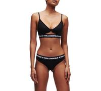 KARL LAGERFELD Mujer Sujetador Logo Peephole Negro L