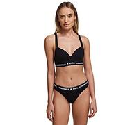 KARL LAGERFELD Mujer Tanga Logo Negro XL