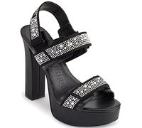 Karl Lagerfeld Paris Alessia Pearl - Botines de plataforma para mujer, Negro/Blanco, 36 EU