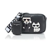 Karl Lagerfeld Paris Maybelle Crossbody, Bandolera Mujer, Negro Combo, Mediano, Negro Combo, Medium