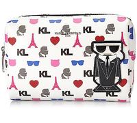 KARL LAGERFELD Paris Maybelle SLG Essential Estuche para cosméticos, Color: Blanco, Talla única, Maybelle SLG Essential Neceser