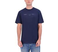 Karl Lagerfeld Paris Men's Soft Crew Neck Tonal Logo Short Sleeve T-Shirt, Navy