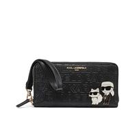 Karl Lagerfeld Paris Meribel SLG - Cartera, Negro/Dorado, Medium