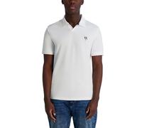 Karl Lagerfeld Paris Polo básico de Manga Corta Karl Graphic para Hombre, Blanco, Small