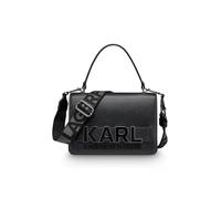 KARL LAGERFELD Paris Simone Logo Satchel Crossbdoy, Black