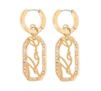 KARL LAGERFELD Pendientes Pendientes De Gota Pavé De Signature