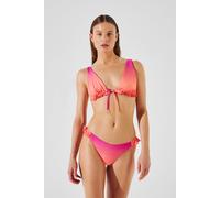 Karl Lagerfeld Printed High Cut Bottom Ombre Hibiscus -carmelia Talla: S | Bikinis Outlet | Mujer
