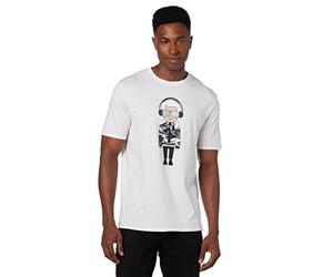 Karl Lagerfeld Reflective Men’s T-Shirt, Karl Character with Headphones Short Sleeve Crew Neck Men’s Shirt Camiseta Hombre (Pack de 1)
