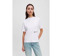 Karl Lagerfeld Reg Box Floral Tee White Talla: XS | Camisetas de Seda Outlet | Mujer | Blanco