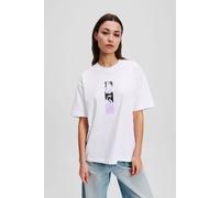 Karl Lagerfeld Relax Repeated Karl Tee White Talla: M | Camisetas de Seda Outlet | Mujer | Blanco