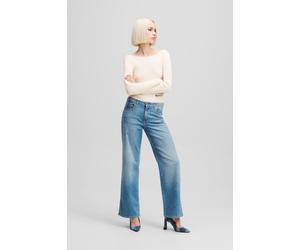 Karl Lagerfeld Relaxed Denim W/ Slit Washed Mid Blue Talla: W29L32 | Pantalones Outlet | Mujer | Azul