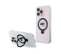 Karl Lagerfeld Ring Stand Karl Head MagSafe Hardcase KLHMP15LHMRSKHH, Blanco - iPhone 15 Pro